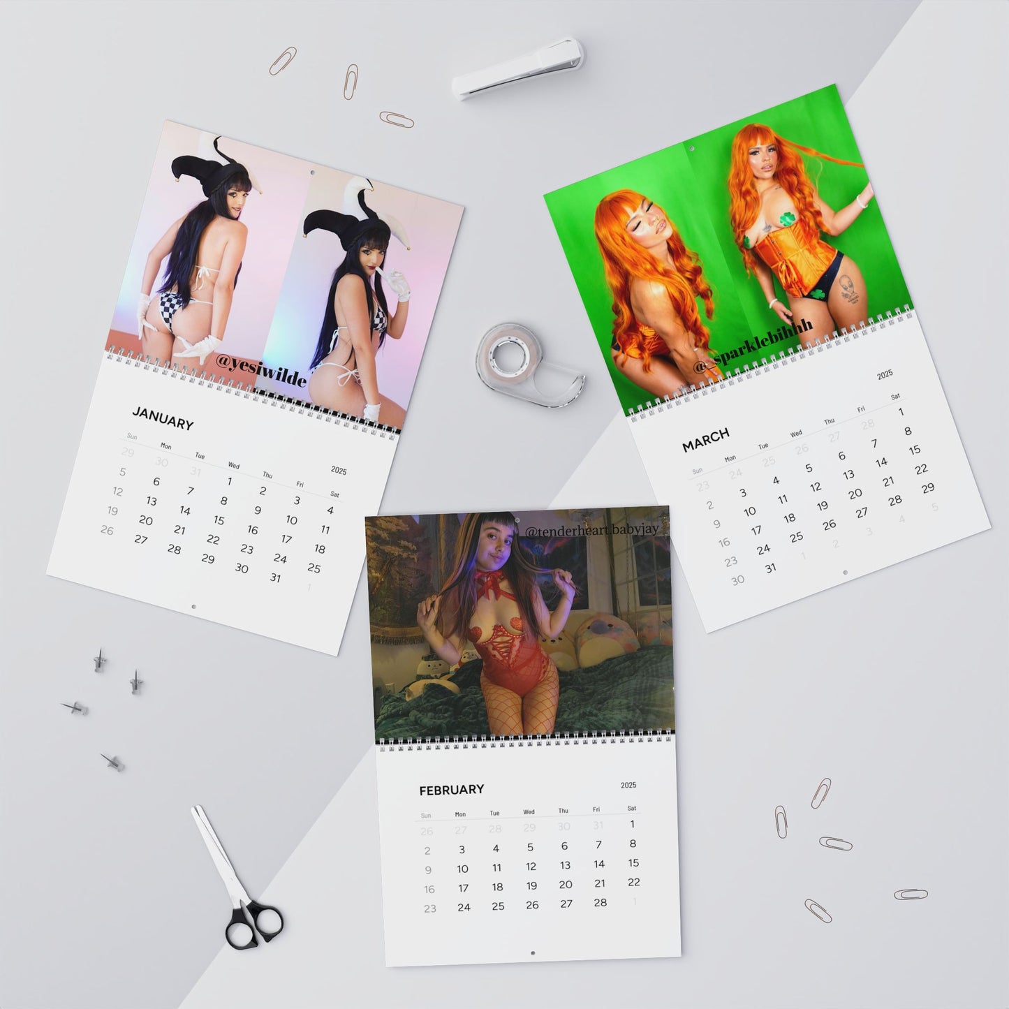 E - Girl Edition Calendar Girl