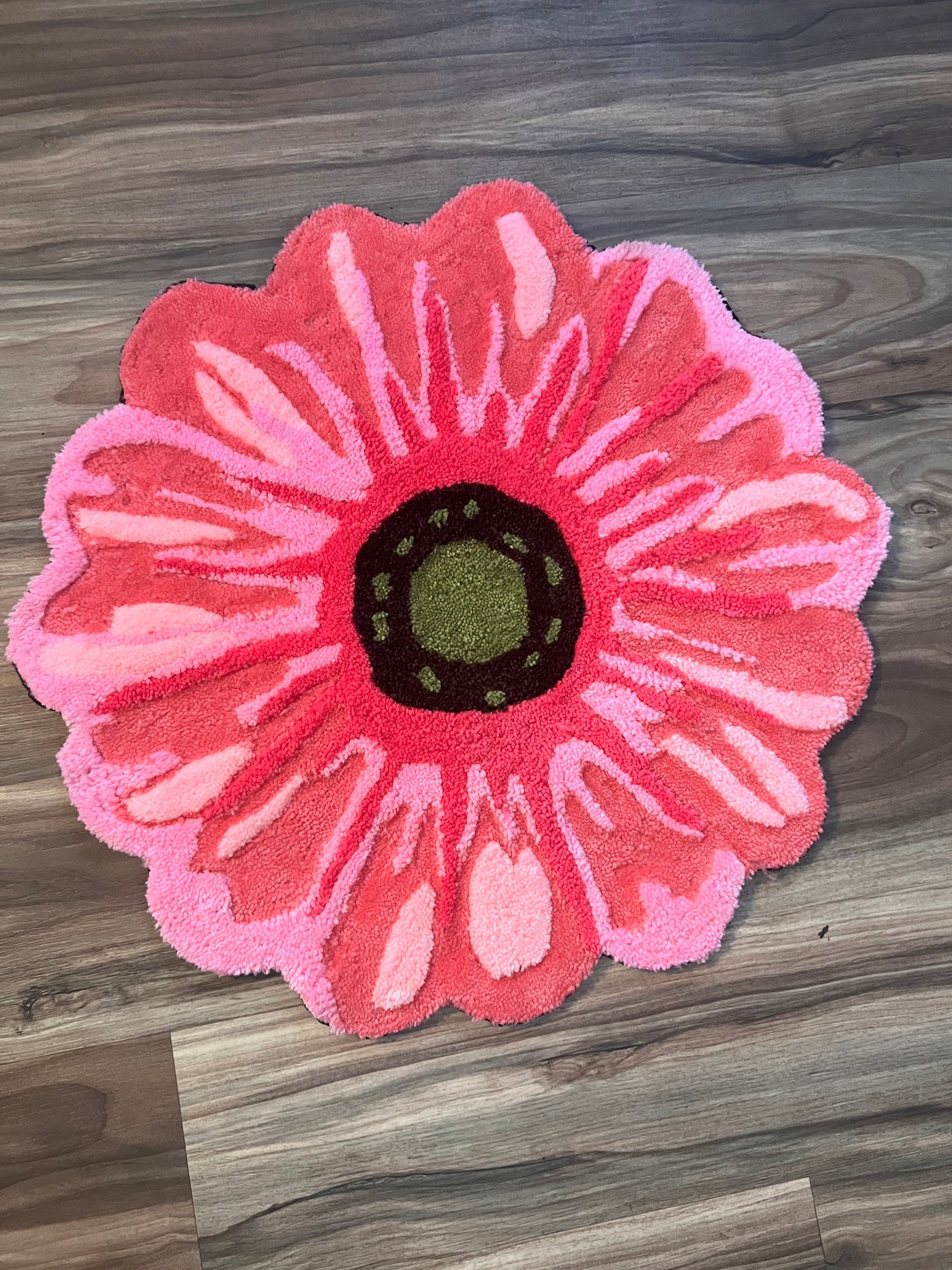 Pink Sunflower Rug